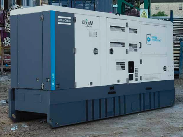 Integrovaný hybridní generátor Atlas Copco
