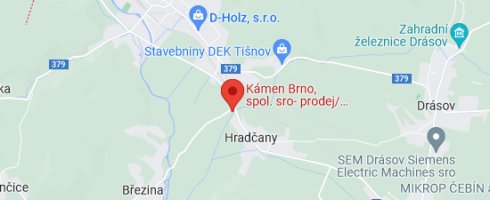 Mapa Kámen Brno